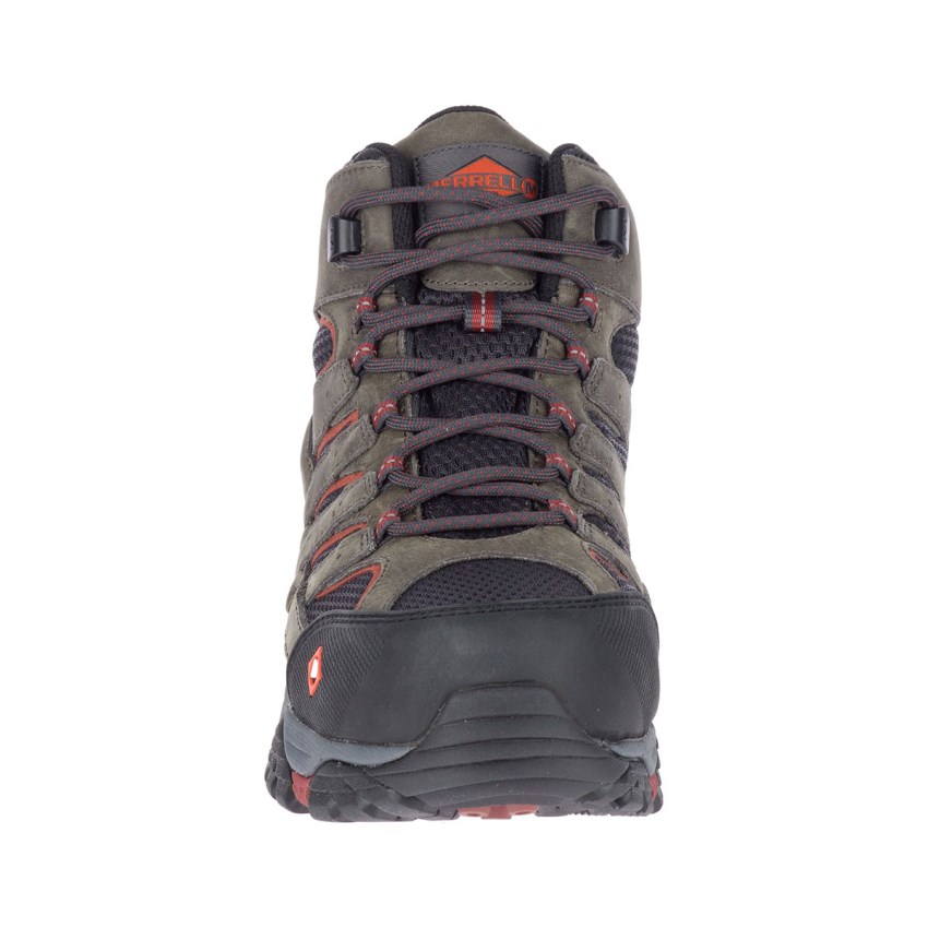 Bottes de Securite Merrell Moab Vertex Mid Waterproof Comp Toe Grise Foncé Homme | W.I.XLXB